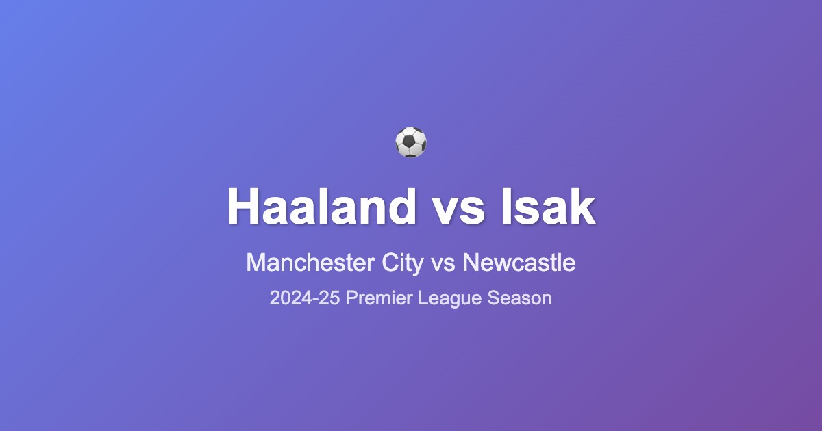 Haaland vs Isak